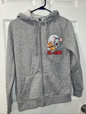 Tom & Jerry Gray Hoodie XS